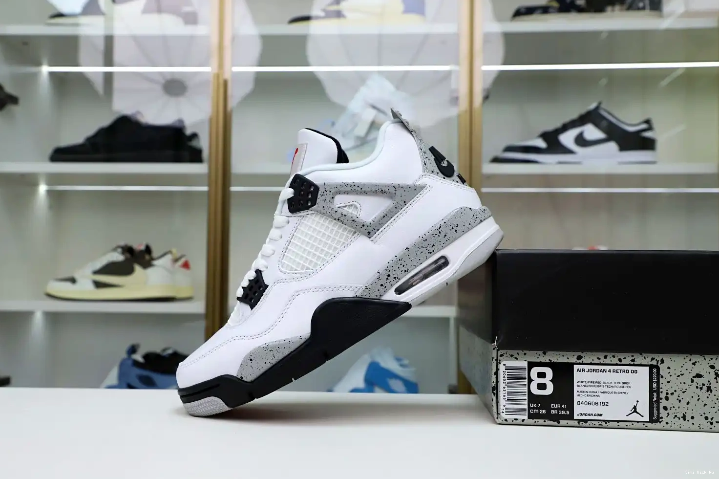 Retro Cement Air Jordan 4 White Kimikick 0414